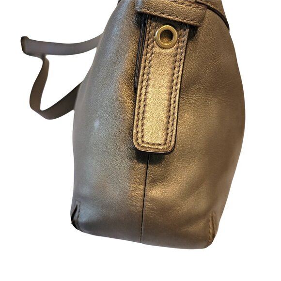 COACH Ashley Metallic East West Crossbody Bag - Picture 8 of 16
